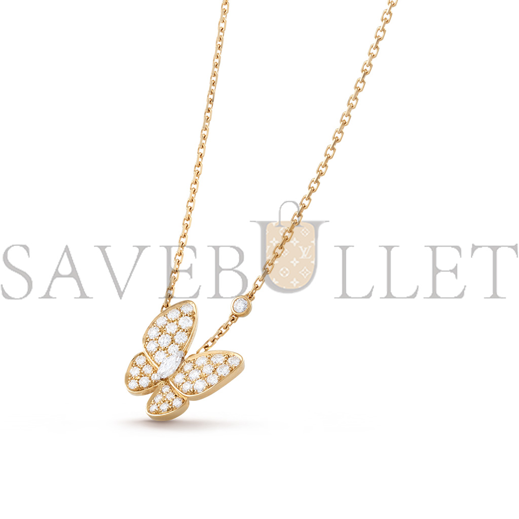 VAN CLEEF ARPELS TWO BUTTERFLY PENDANT - YELLOW GOLD, DIAMOND VCARP3DP00 VAN CLEEF ARPELS TWO BUTTERFLY PENDANT - YELLOW GOLD, DIAMOND VCARP3DP00